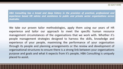 Human Resource Management Advice and Assistance