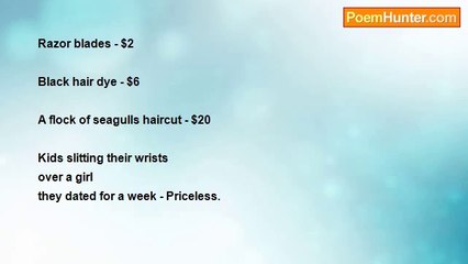 Erica Francis - Ode to the 'Emo' in a consumer happy world