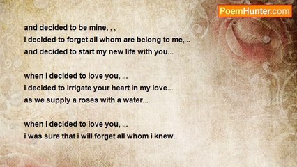 hazem al jaber - WHEN I DECIDED TO LOVE...