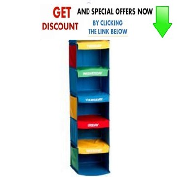 Best Deals KIDS DAILY ACTIVITY ORGANIZER - 6 SHELF HANGING CLOSET Review
