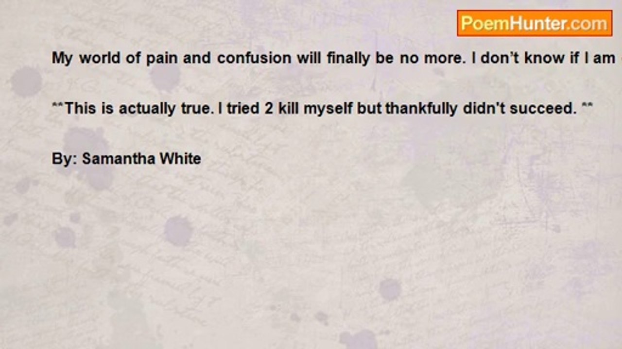 Samantha White - A Suicide Note