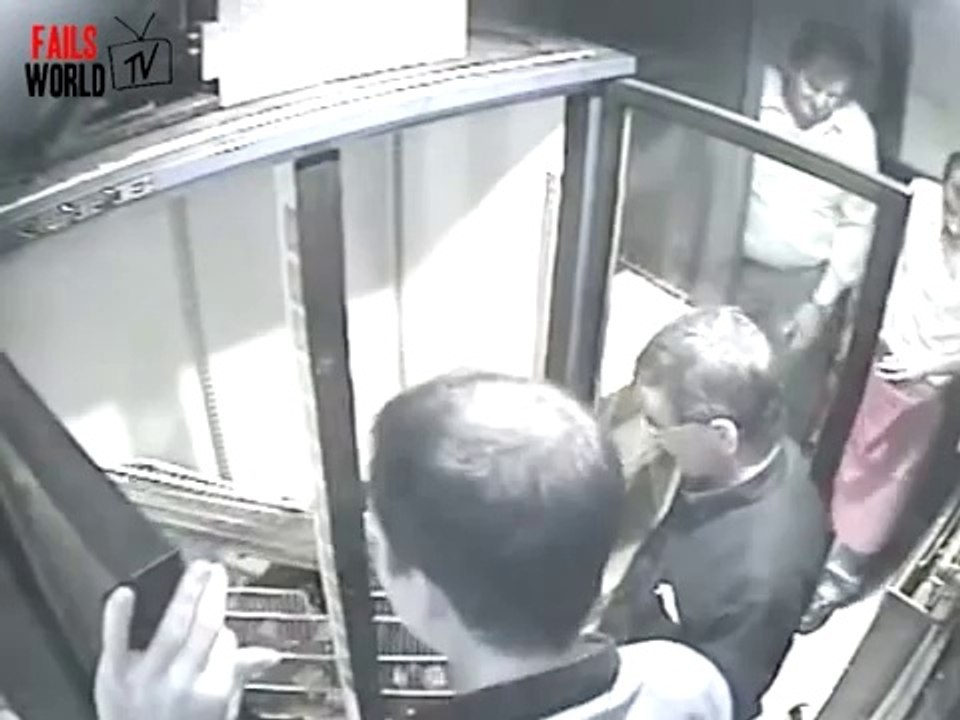 Wine Fridge disaster and the shelf win - Fails World