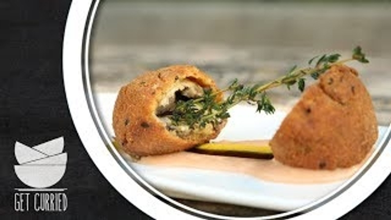 Crumb Fried Mushrooms - Stuffed Mushroom Recipe - Today's Special With Shantanu