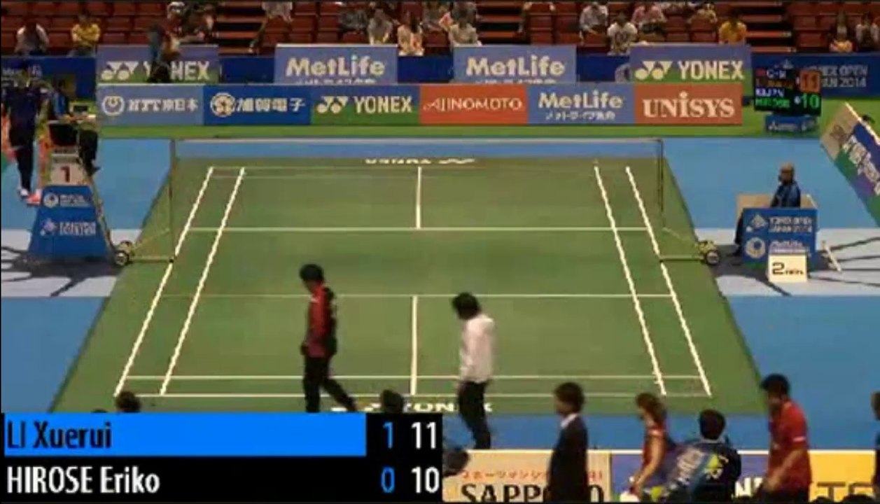Yonex Japan Open [WS] Li Xuerui vs Eriko Hirose(12062014)