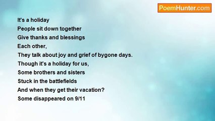 nimal dunuhinga - Thanksgiving