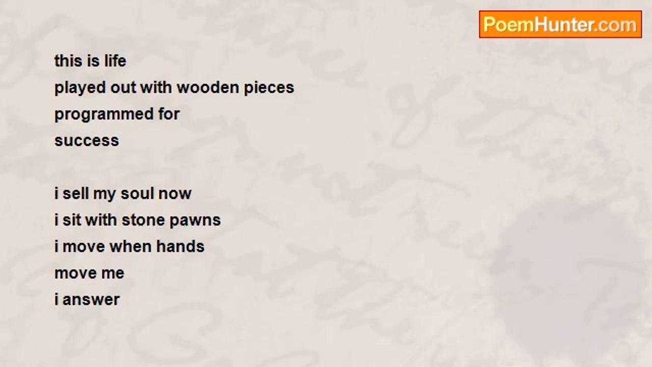 Ben Paynter - a chess game, life