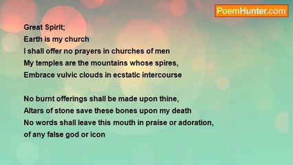 Ray Lucero - EARTH IS MY CHURCH (Prayer)