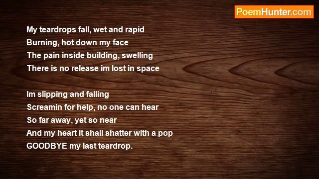 Becky Ginn - Tear drops falling! !