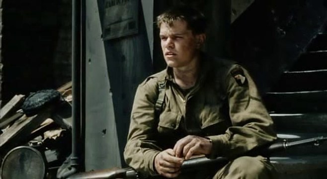 Matt Damon en Salvar al Soldado Ryan