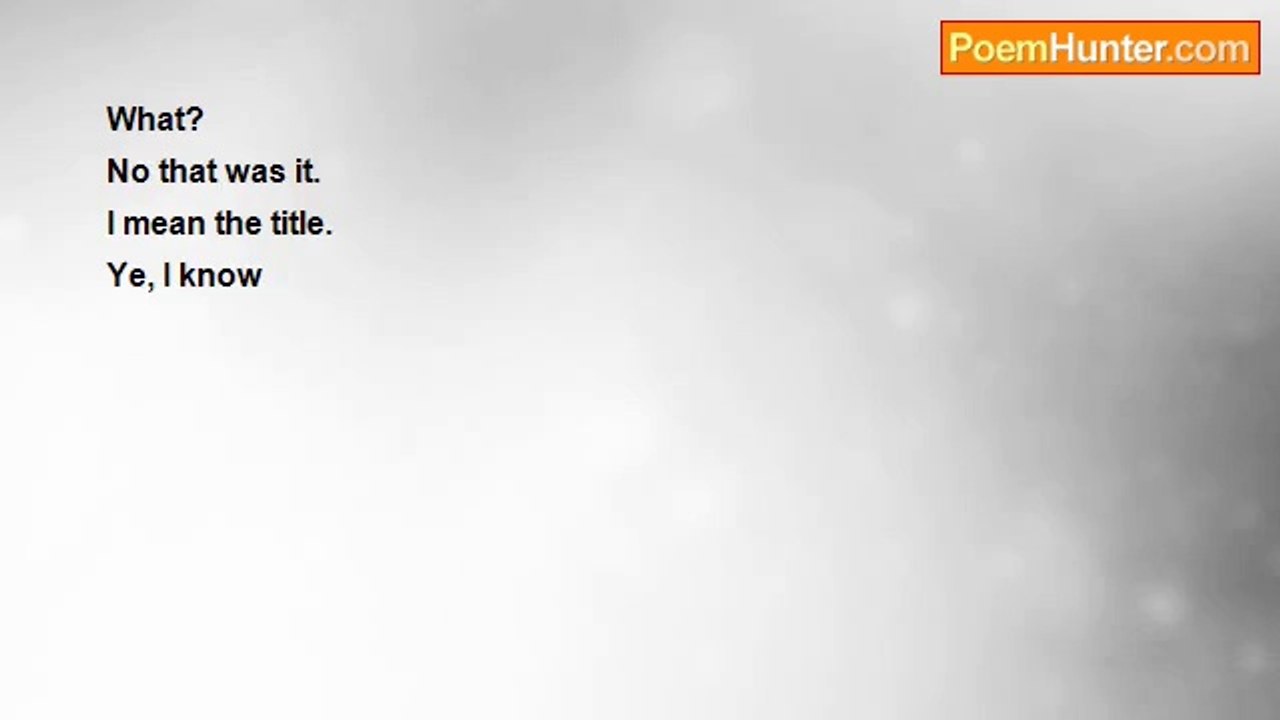 Sean Joyce - Are we waiting for the waiting to be over Or are we waiting for the waiting to begin