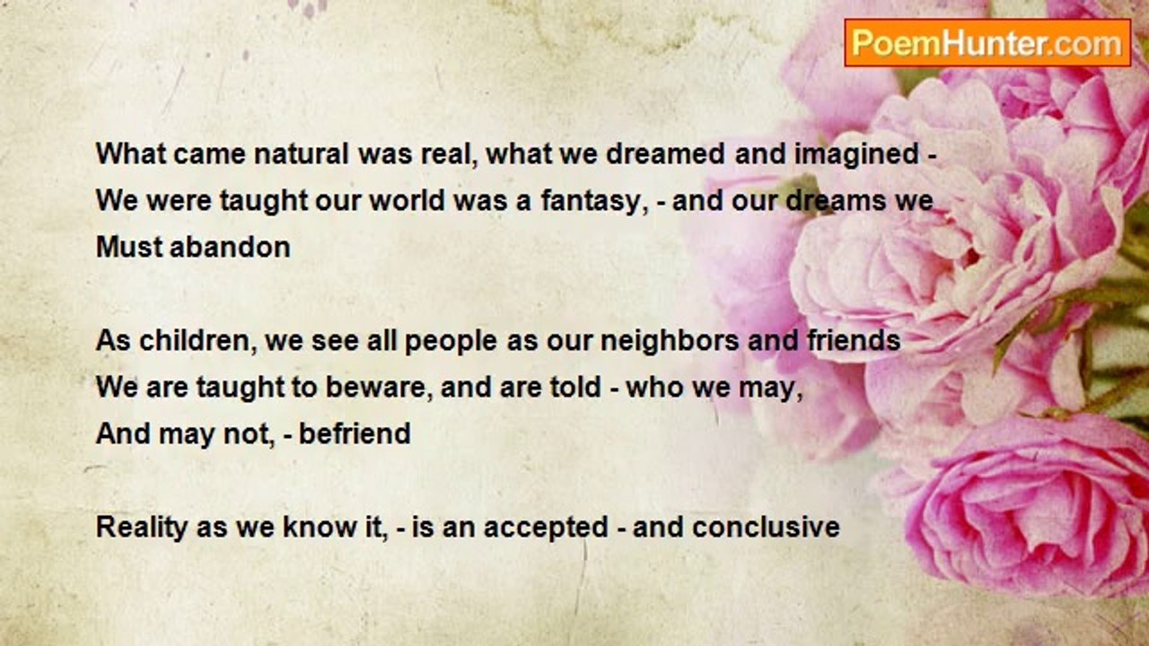 Dave Tanguay - The way we were (poem)