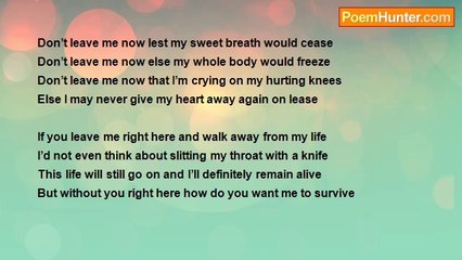 Emmanuel Emesakoru - Don't Leave Me Now