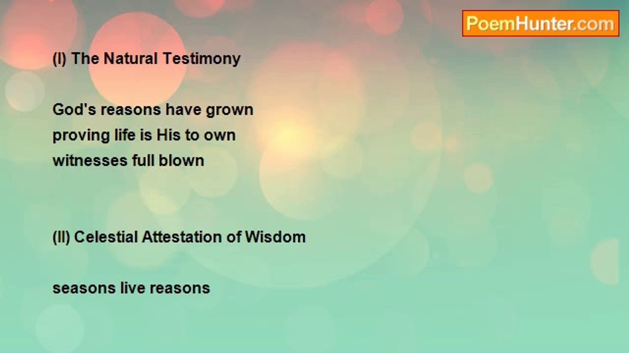 Trunami ... - ~Two Variations of Testimony  (Haikus)