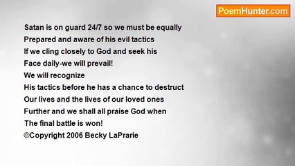 Becky LaPrarie - 'STAY FOCUSED UPON THE LORD'