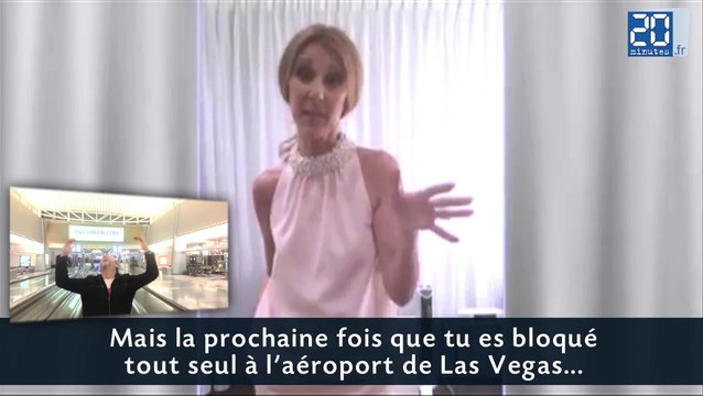 Céline Dion remercie le voyageur de l'aéroport de Las vegas