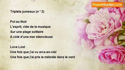 Thampi KEE - Twin Triplets(No.2)   By Valsa George( A  French Translation)