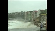Chegada de um tufão na china - outubro 2013