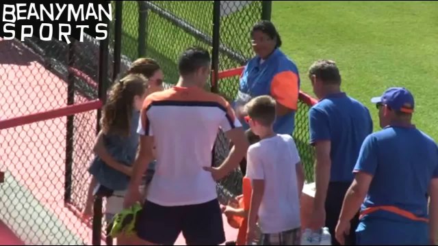 World Cup 2014 - Robin van Persie Entertains Players' Children After Holland Training