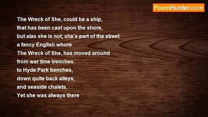 sylvia spencer - The Wreck of She