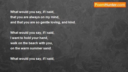 Tango Tango - What Would You Say