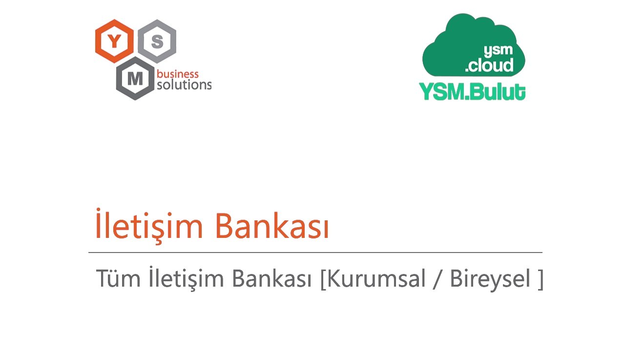 İletişim Bankası - Tüm İletişim Bankası [Kurumsal / Bİreysel]
