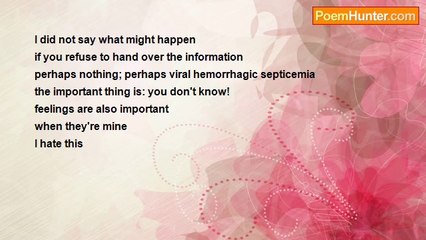 Tanec Rayl - Danger to humans