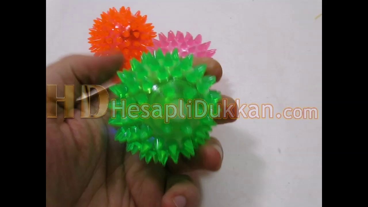 Işıklı kirpi topu toptan oyuncak çivili top ışıklı Hesaplı Dükkan