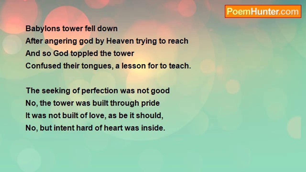 Tomás Ó Cárthaigh - Babylons Tower Fell Down