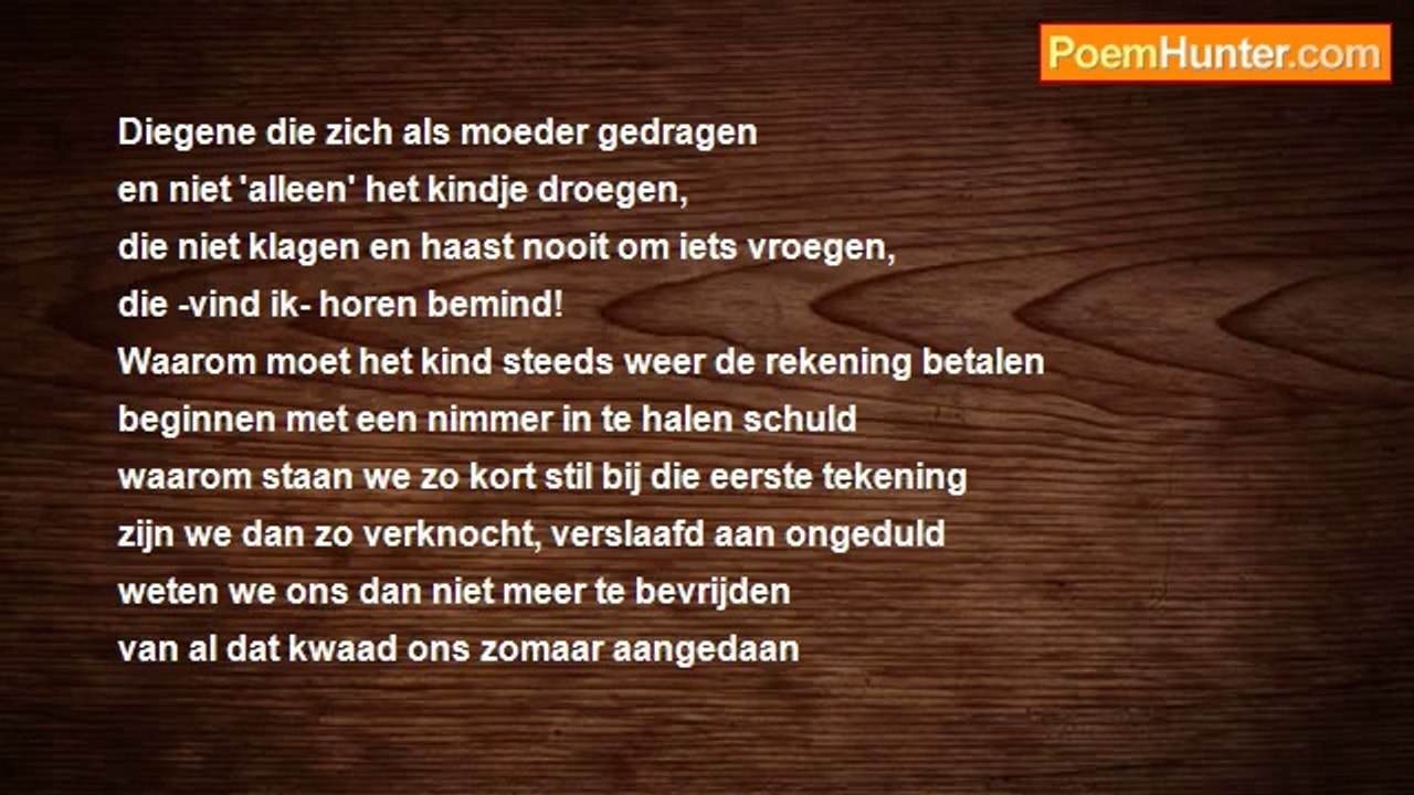 Madrason writer - Niet 'alleen' het kindje droegen