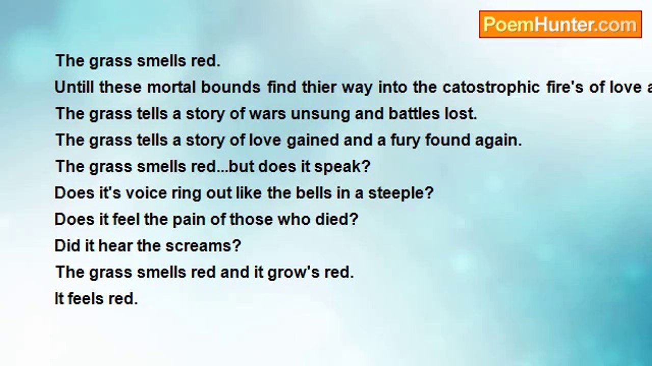 Troy Nichols - The Grass Smells Red