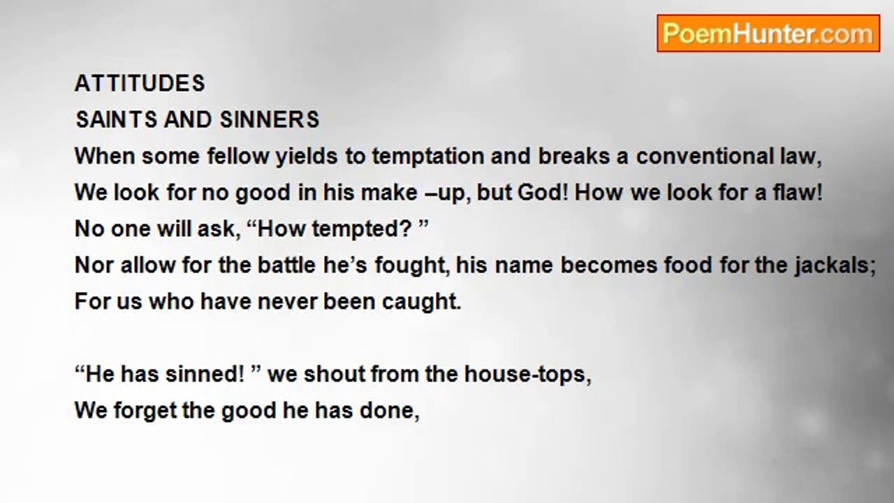 Changu Chilwesa - SAINTS AND SINNERS