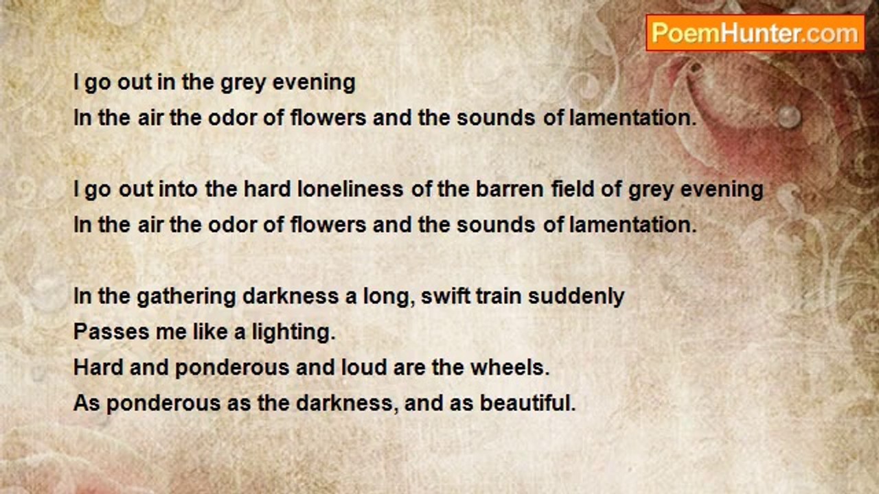 Samar Sen - An Evening Air