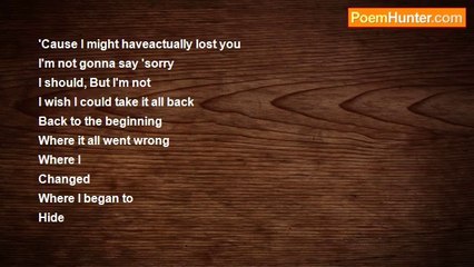 Emily Reid - i wish i could take it back