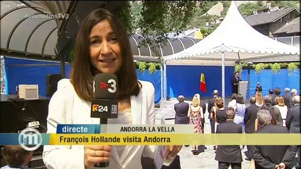 TV3 - Els Matins - François Hollande visita Andorra