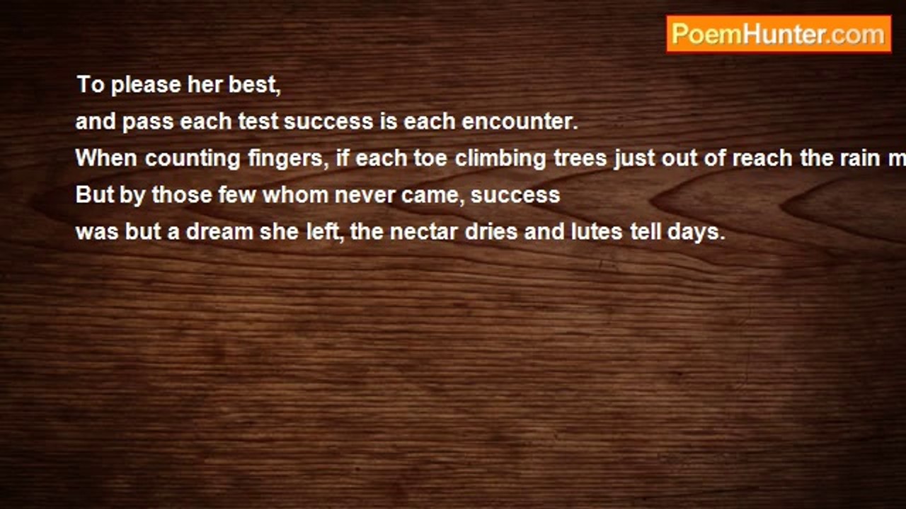 Is It Poetry - To Please Her Best