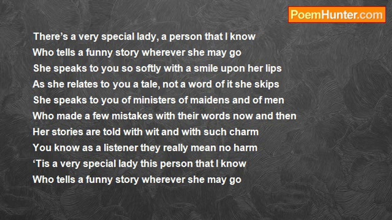 Dave Tanguay - Story Lady  (poem)