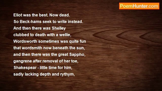 Michael Emine - The Dead Poets' Lack of Society