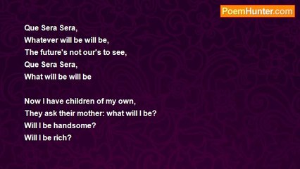 molly moyes - Que Sera Sera