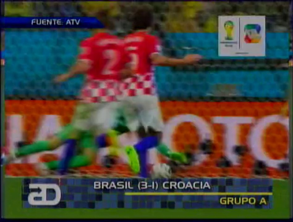 Resumen Grupo A - Brasil 3-1 Croacia