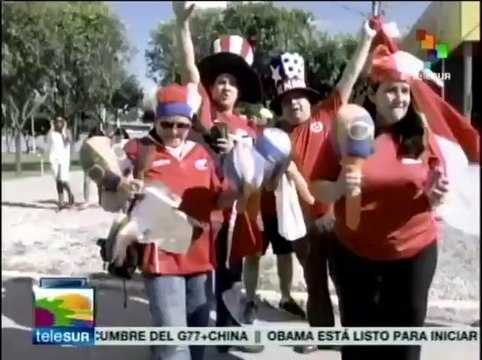 Llegan a Curabá 20 mil hinchas chilenos; hoy apuestan contra Australia