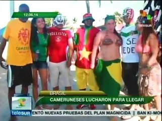 Mexicanos que apoyan a su Selección de Fut atestan la ciudad de Natal