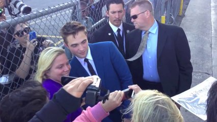 12.06.2014 Robert Pattinson autographs after Jimmy Kimmel Live!