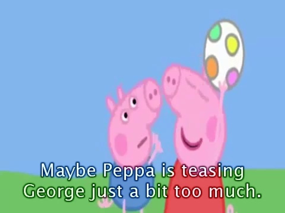 Peppa Pig  Piggy in the Middle with subtitles