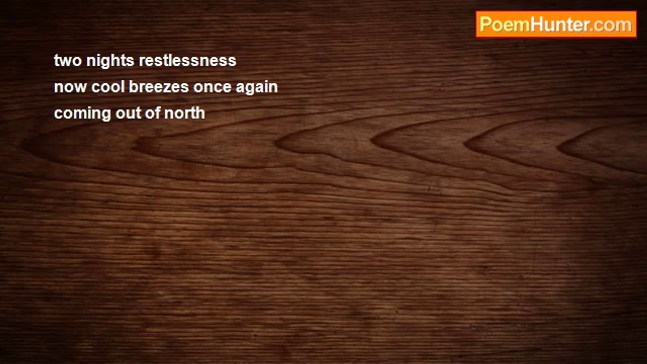 Richard Terrify - two nights restlessness (haiku)