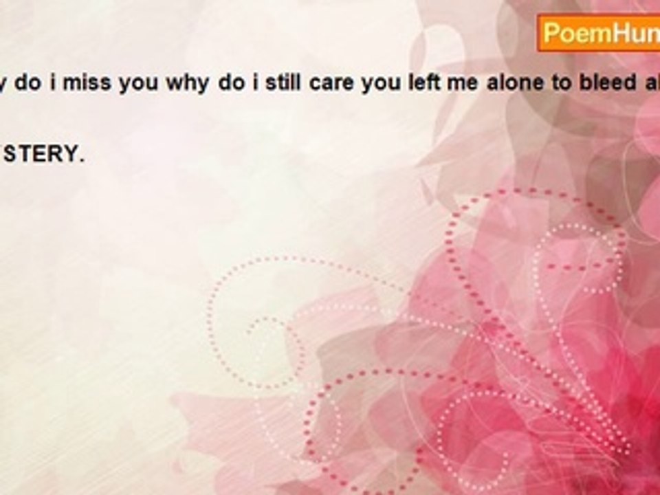 Jessica Aranda - Why do you hurt me so much