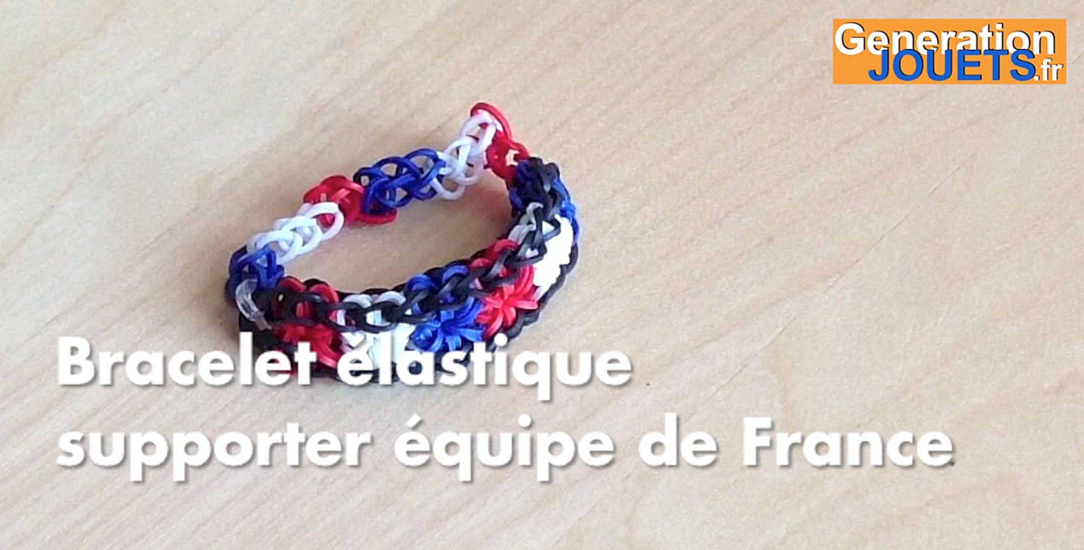 Créer un bracelet élastique supporter équipe de France - Vidéo Dailymotion