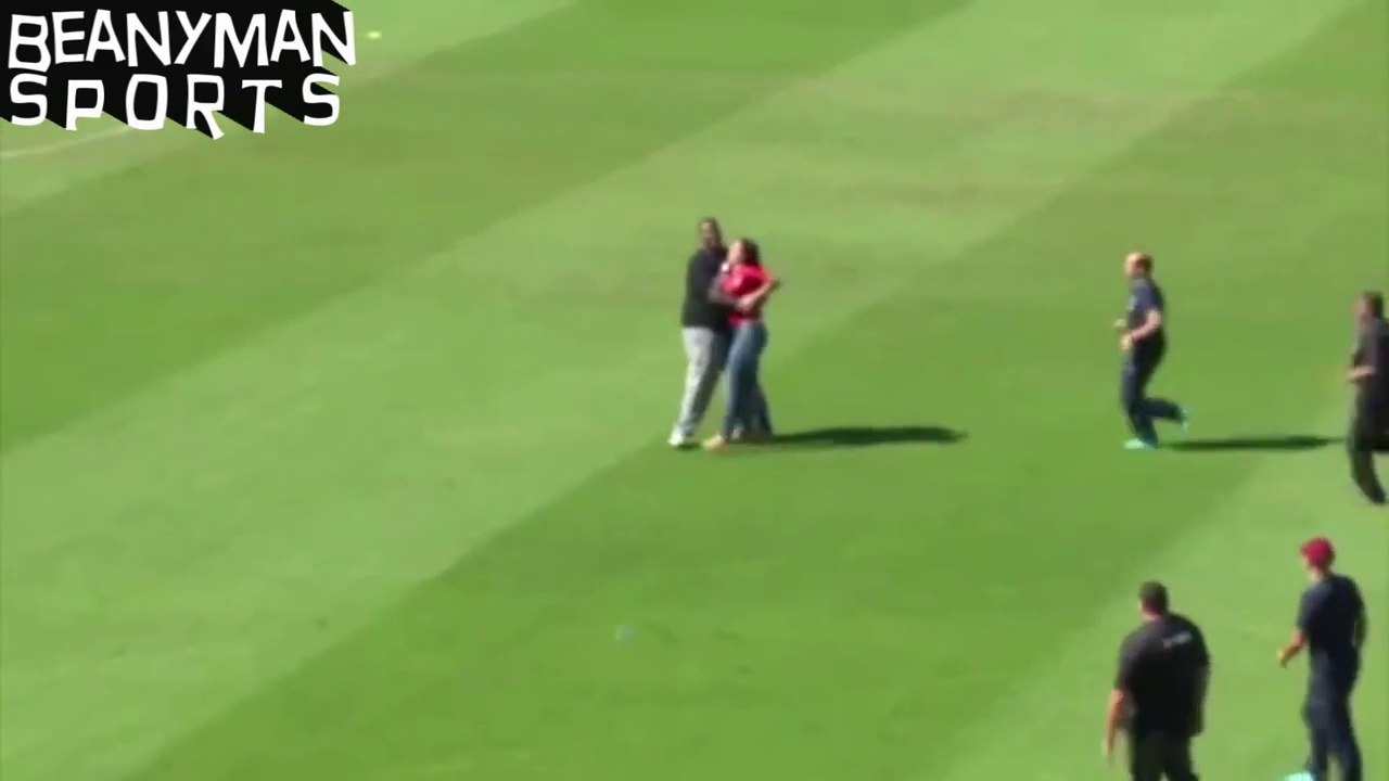 World Cup 2014 - Female Pitch Invading Ronaldo Fan Stopped Short Of Reaching Her Hero
