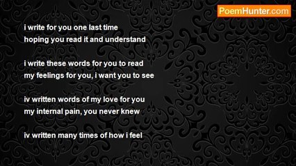 sandy nobody - I Write for You (1 last time)