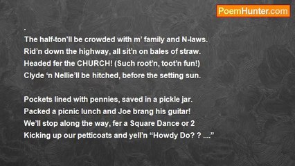 Deanna More - A Happy Hitch'n Day (''hic-cup! ''...x-cuse me!)