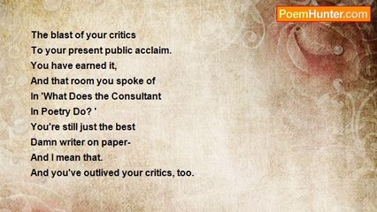 Edward Steinhardt - Letter to Howard Nemerov